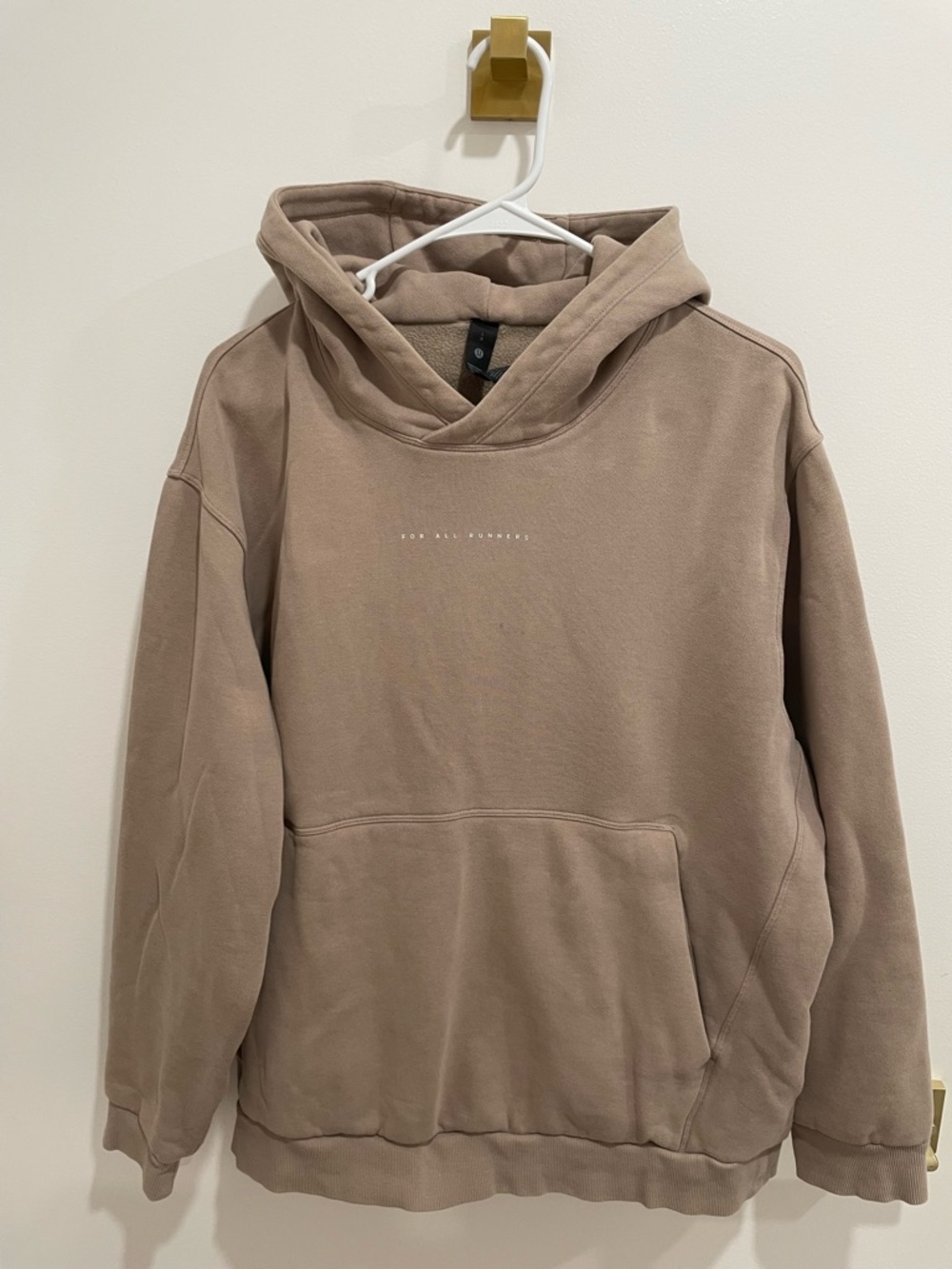 Lululemon Men's Taupe Pullover Hoodie, Large